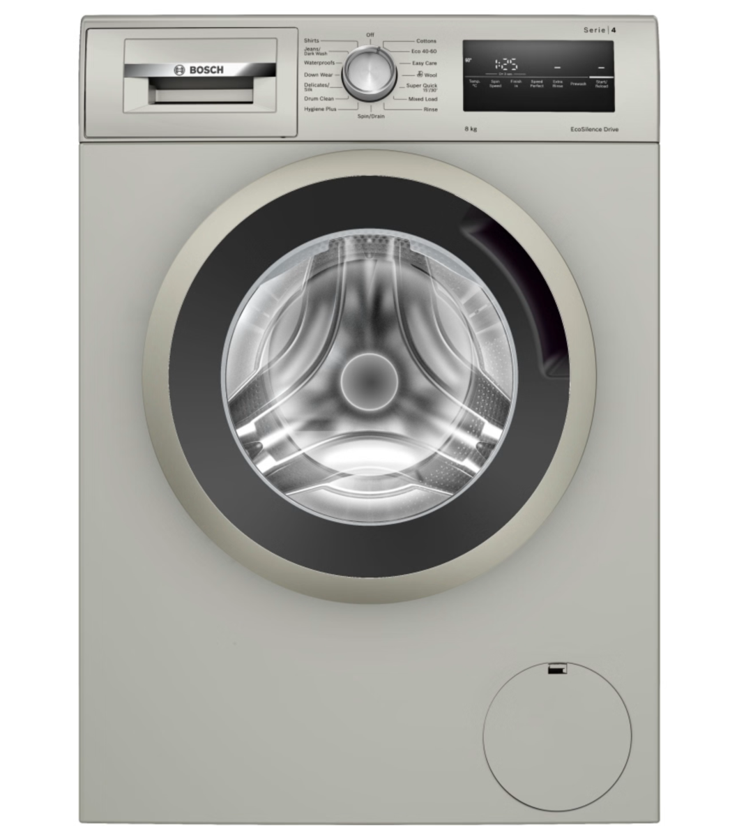 Photos - Washing Machine Bosch WAN282X2GB Inox  8Kg 1400Spin - Silver 