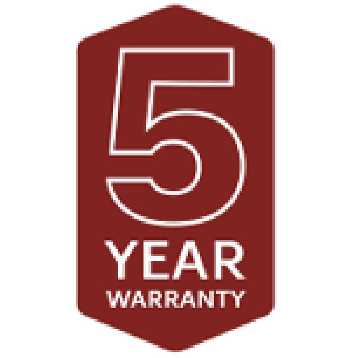 5 Year Warranty